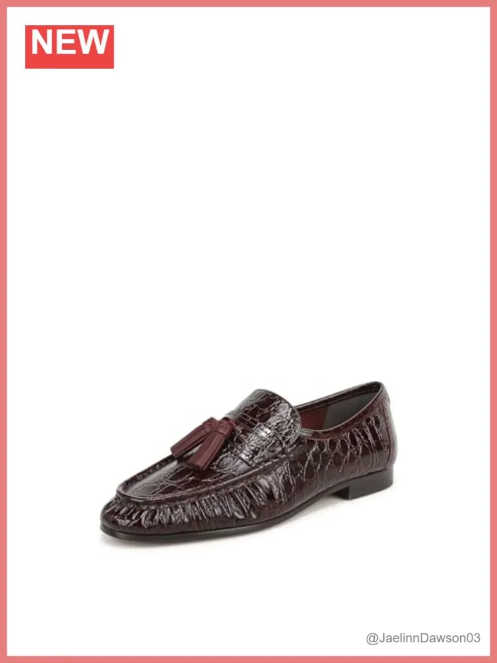 Sam Edelman Lana Tassel Loafer Slip-On Leather Flats